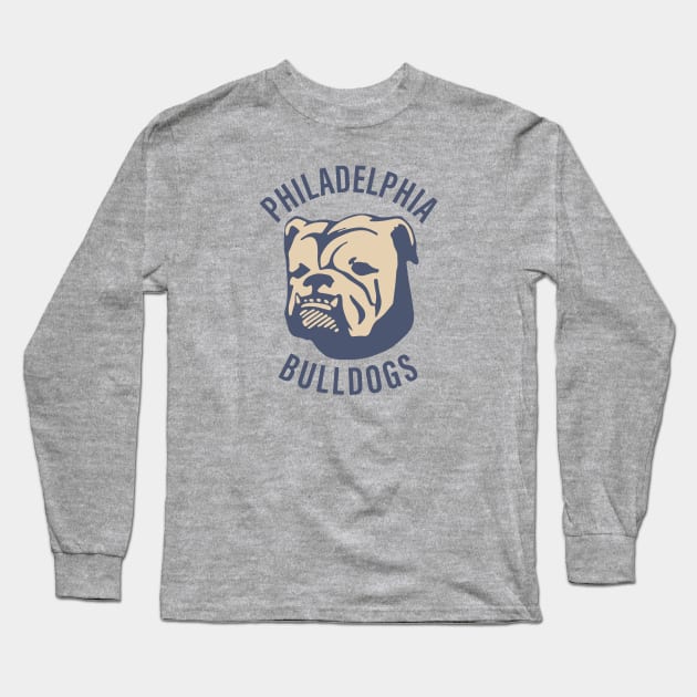 Defunct Philadelphia Bulldogs Football 1965 Long Sleeve T-Shirt by LocalZonly